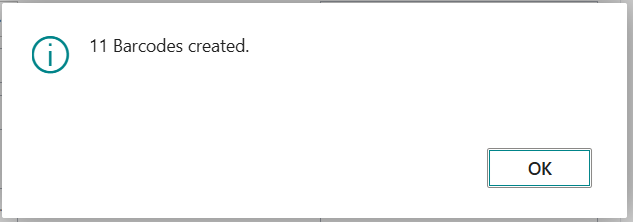 CBM07 Dialog Bar codes created